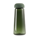 Cone-shaped RPET bottle with easy-grip lid, 575 ml green colour