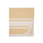 Quick-dry cotton hammam beach towel, 360 g/m² yellow colour