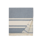Quick-dry cotton hammam beach towel, 360 g/m² navy-blue colour
