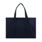 Large recycled canvas daily bag with secure pocket, 400 g/m² navy-blue colour