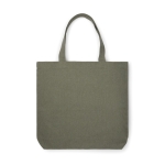 Recycled canvas multipurpose bag with long handles, 400 g/m² green colour