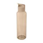Transparent recycled plastic bottle with handle on the lid, 650 ml