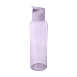 Transparent recycled plastic bottle with handle on the lid, 650 ml