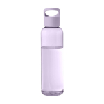 Transparent recycled plastic bottle with handle on the lid, 650 ml