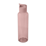 Transparent recycled plastic bottle with handle on the lid, 650 ml