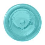 Transparent recycled plastic bottle with carabiner, 400 ml second view