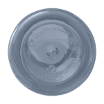 Transparent recycled plastic bottle with carabiner, 400 ml second view