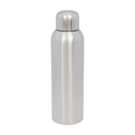 Large recycled stainless steel bottle with screw cap, 820 ml silver colour