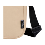 Water-repellent recycled polyester messenger bag with pockets