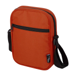 Water-repellent recycled polyester messenger bag with pockets