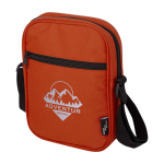 Water-repellent recycled polyester messenger bag with pockets