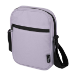 Water-repellent recycled polyester messenger bag with pockets