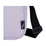 Water-repellent recycled polyester messenger bag with pockets