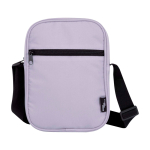 Water-repellent recycled polyester messenger bag with pockets