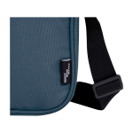 Water-repellent recycled polyester messenger bag with pockets