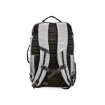 Backpack grey colour rear view