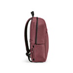 Recycled nylon laptop backpack, printed with your logo, 16.5” burgundy colour third view