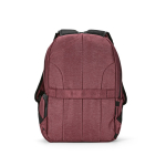 Recycled nylon laptop backpack, printed with your logo, 16.5” burgundy colour second view