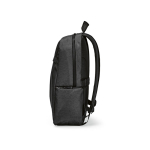 Recycled nylon laptop backpack, printed with your logo, 16.5” black colour fifth view