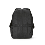 Recycled nylon laptop backpack, printed with your logo, 16.5” black colour second view