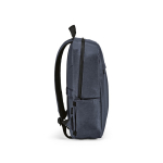 Recycled nylon laptop backpack, printed with your logo, 16.5” blue colour third view