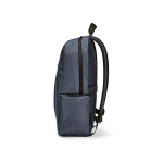 Recycled nylon laptop backpack, printed with your logo, 16.5” blue colour fourth view