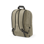 Recycled nylon laptop backpack, printed with your logo, 16.5” camel colour second view