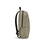 Recycled nylon laptop backpack, printed with your logo, 16.5” camel colour third view