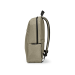 Recycled nylon laptop backpack, printed with your logo, 16.5” camel colour fourth view