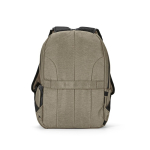 Recycled nylon laptop backpack, printed with your logo, 16.5” camel colour second view