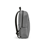Recycled nylon laptop backpack, printed with your logo, 16.5” light grey colour third view