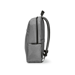 Recycled nylon laptop backpack, printed with your logo, 16.5” light grey colour fourth view