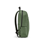 Recycled nylon laptop backpack, printed with your logo, 16.5” military green colour third view