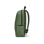 Recycled nylon laptop backpack, printed with your logo, 16.5” military green colour fourth view