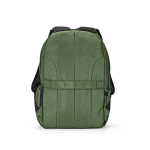Recycled nylon laptop backpack, printed with your logo, 16.5” military green colour second view