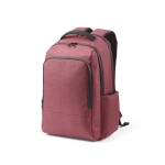 Recycled nylon waterproof laptop backpack, 15.6” burgundy colour