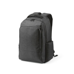 Recycled nylon waterproof laptop backpack, 15.6” black colour