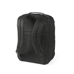 Backpack made of recycled cotton with wax coating, 230 g/m2 black colour second view