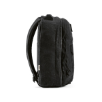 Backpack made of recycled cotton with wax coating, 230 g/m2 black colour third view