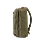 Backpack made of recycled cotton with wax coating, 230 g/m2 military green colour fourth view
