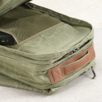 Backpack made of recycled cotton with wax coating, 230 g/m2 military green colour fifth view