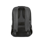 Backpack, cut-resistant RPET, lock, 20 L black colour rear view