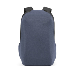 Backpack, cut-resistant RPET, lock, 20 L blue colour front view