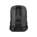 Backpack, cut-resistant RPET, lock, 20 L dark grey colour rear view
