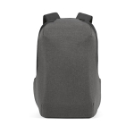 Backpack, cut-resistant RPET, lock, 20 L dark grey colour front view