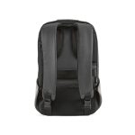 Backpack, cut-resistant RPET, lock, 20 L light grey colour rear view
