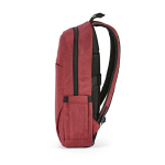 Backpack with front compartment, 300D RPET, 15.6”, 18 L red colour fourth view