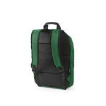 Backpack with front compartment, 300D RPET, 15.6”, 18 L green colour second view