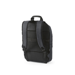 Backpack with front compartment, 300D RPET, 15.6”, 18 L dark grey colour second view