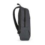 Backpack with front compartment, 300D RPET, 15.6”, 18 L dark grey colour third view